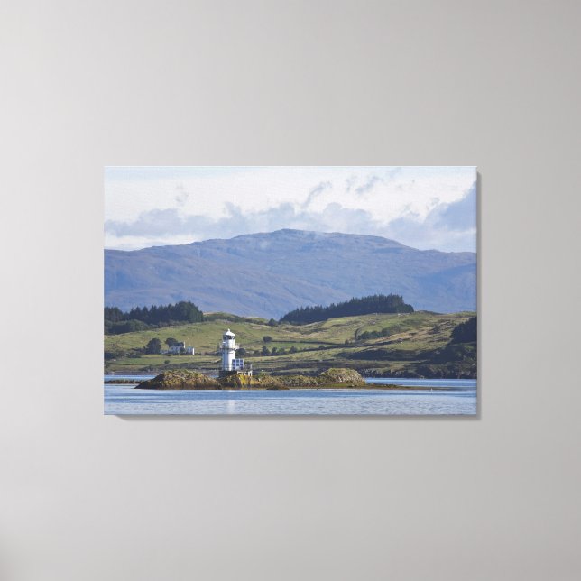 Rhue Lighthouse Canvas Print (Front)