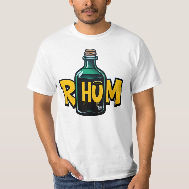 Rhum, graffiti, street art, boisson, urban T-Shirt (Front)