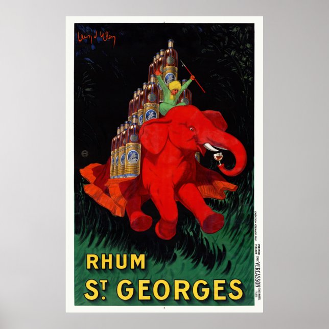 Rhum St. Georges Vintage Advertising Poster 1926 (Front)