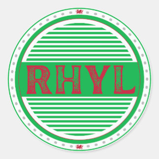 Rhyl City Pride Emblem – Welsh Identity Classic Round Sticker