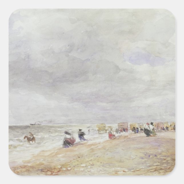 Rhyl Sands Square Sticker (Front)