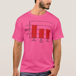 Rhymes to Gray Hairs Bar Graph retro T-Shirt