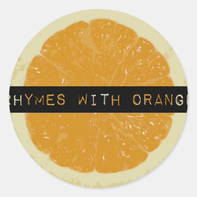 Rhymes with Orange Stickers (Front)
