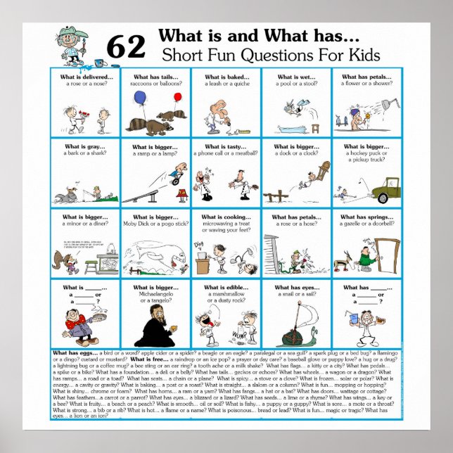 Rhyming What is & What has 62 Poster (Front)