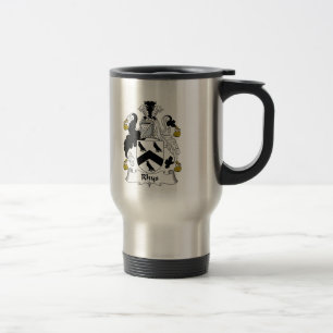 Rhys Family Crest Travel Mug