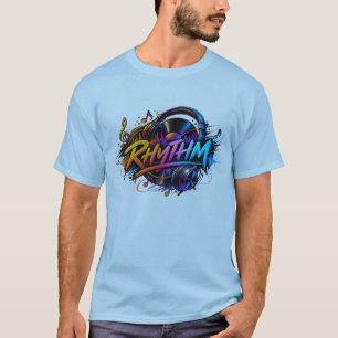 Rhythm – Abstract Geometric Modern Art T-Shirt