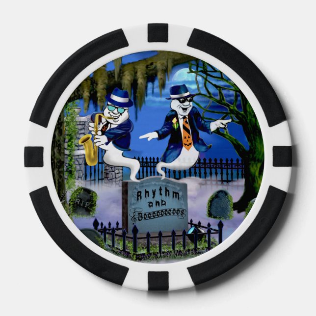 RHYTHM AND BOOOS POKER CHIPS (Front)