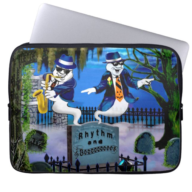 RHYTHM & BOOOS LAPTOP SLEEVE (Front)