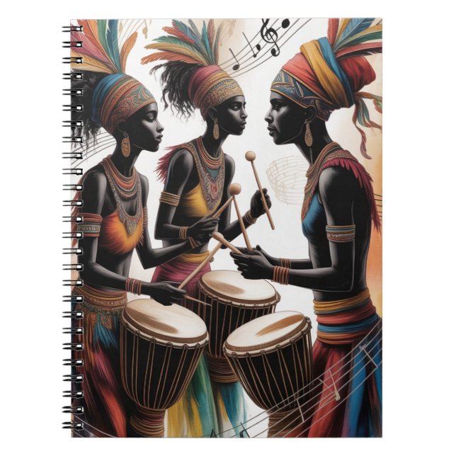 ✨Rhythm Drum Music Artistic Design Notebook (Front)