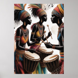 ✨Rhythm Drum Music Artistic Design Poster