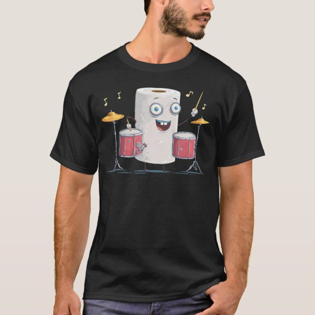 Rhythm Drumming Toilet T-Shirt (Front)