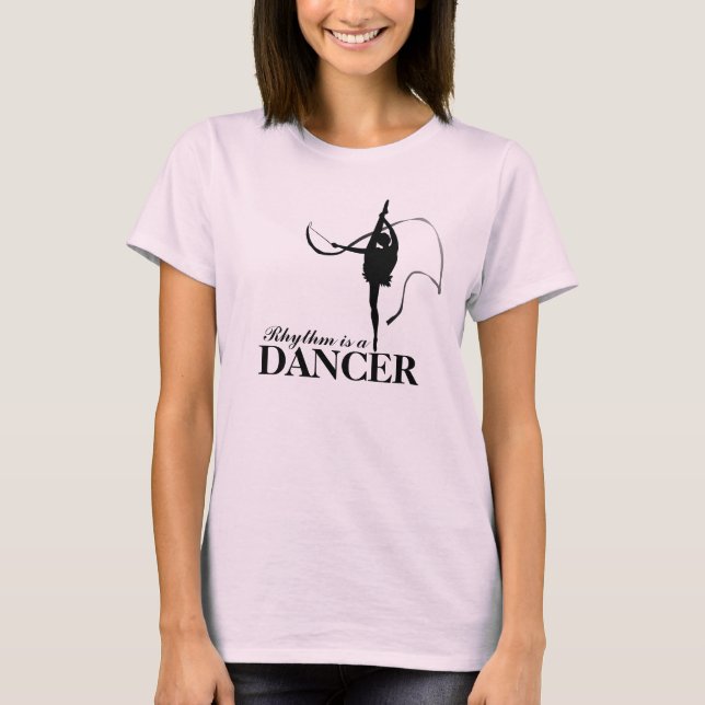 Rhythm is a dancer Gymnastics mono t-shirt (Front)