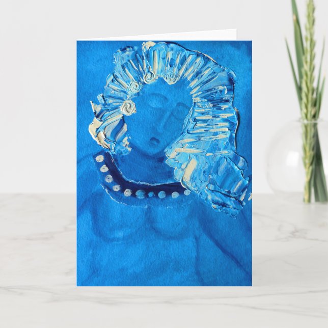 rhythm of blue greeting card (Front)