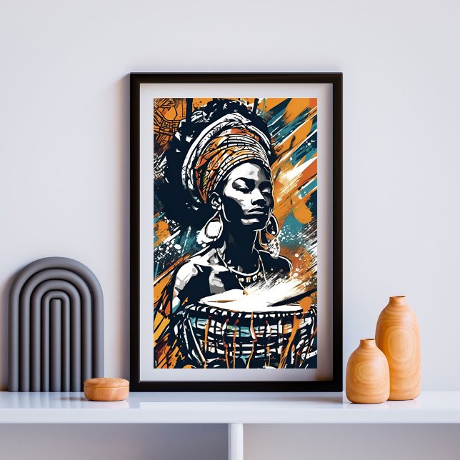Rhythm of Her Soul – Tribal Queen of the Drum II Poster (Creator Uploaded)