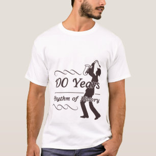 Rhythm of History Jazz Saxophone 100 Years Centenn T-Shirt