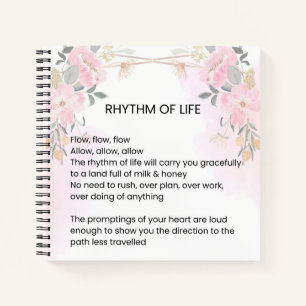 Rhythm Of Life - Hope filled Poem  Notebook