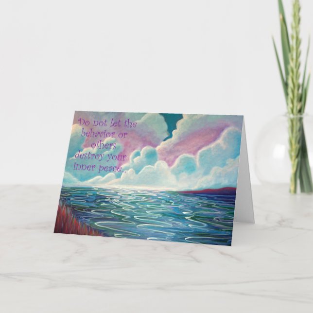 Rhythm of the North Blank Art Greeting Card (Front)