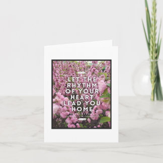Rhythm of Your Heart Note Card - Blank Inside