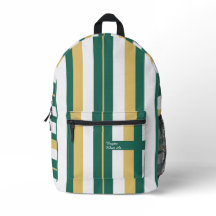 Rhythm Stripes Lines Green Gold White