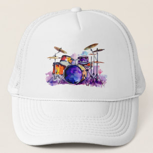 Rhythmic Explosion: A Percussionist's Dream Trucker Hat