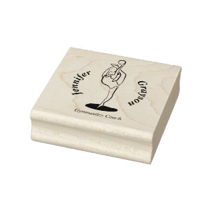Rhythmic Gymnast Rubber Stamp