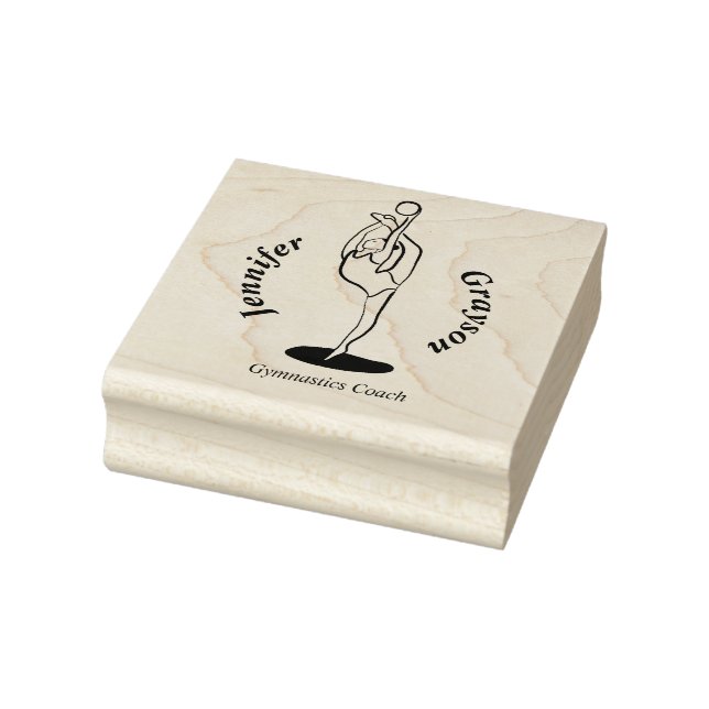 Rhythmic Gymnast Rubber Stamp (Stamp)