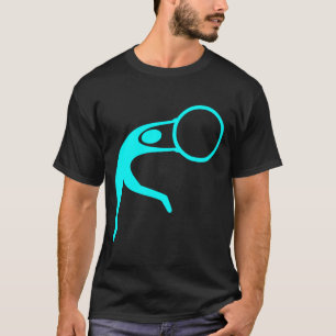 Rhythmic Gymnastic Figure - Cyan T-Shirt