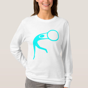 Rhythmic Gymnastic Figure - Cyan T-Shirt