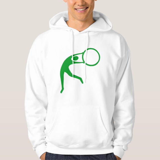Rhythmic Gymnastic Figure - Grass Green Hoodie (Front)