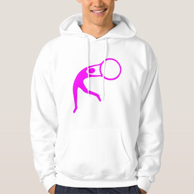 Rhythmic Gymnastic Figure - Magenta Hoodie (Front)