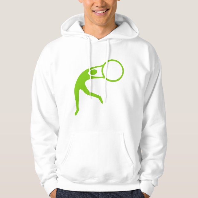 Rhythmic Gymnastic Figure - Martian Green Hoodie (Front)