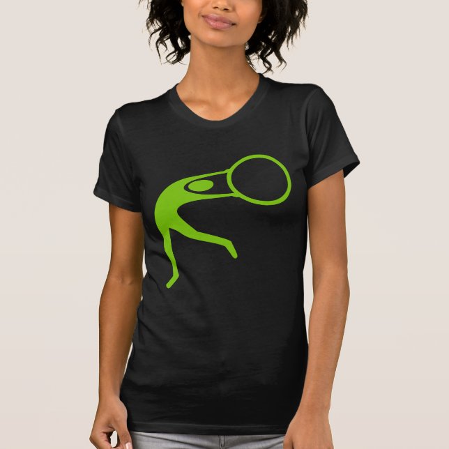 Rhythmic Gymnastic Figure - Martian Green T-Shirt (Front)