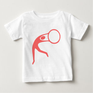 Rhythmic Gymnastic Figure - Tropical Pink Baby T-Shirt