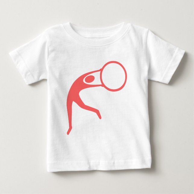 Rhythmic Gymnastic Figure - Tropical Pink Baby T-Shirt (Front)
