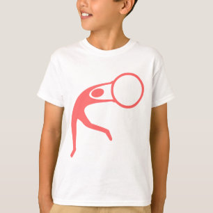 Rhythmic Gymnastic Figure - Tropical Pink T-Shirt