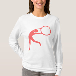 Rhythmic Gymnastic Figure - Tropical Pink T-Shirt