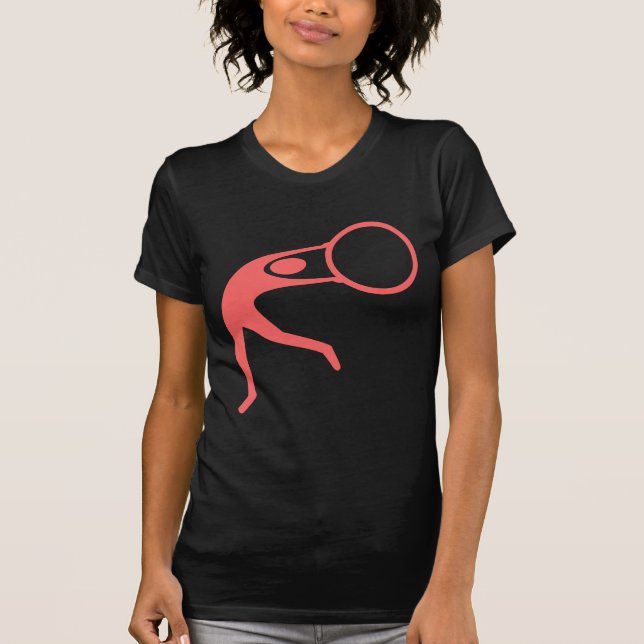 Rhythmic Gymnastic Figure - Tropical Pink T-Shirt (Front)