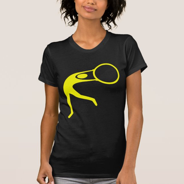 Rhythmic Gymnastic Figure - Yellow T-Shirt (Front)