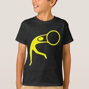 Rhythmic Gymnastic Figure - Yellow T-Shirt