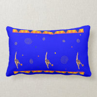 Rhythmic Gymnastics Ball Throw Pillow