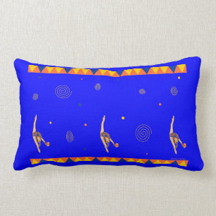 Rhythmic Gymnastics Ball Throw Pillow