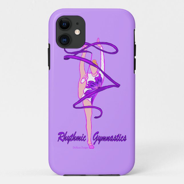 Rhythmic Gymnastics Flower Ribbon iPhone 5 Case (Back)