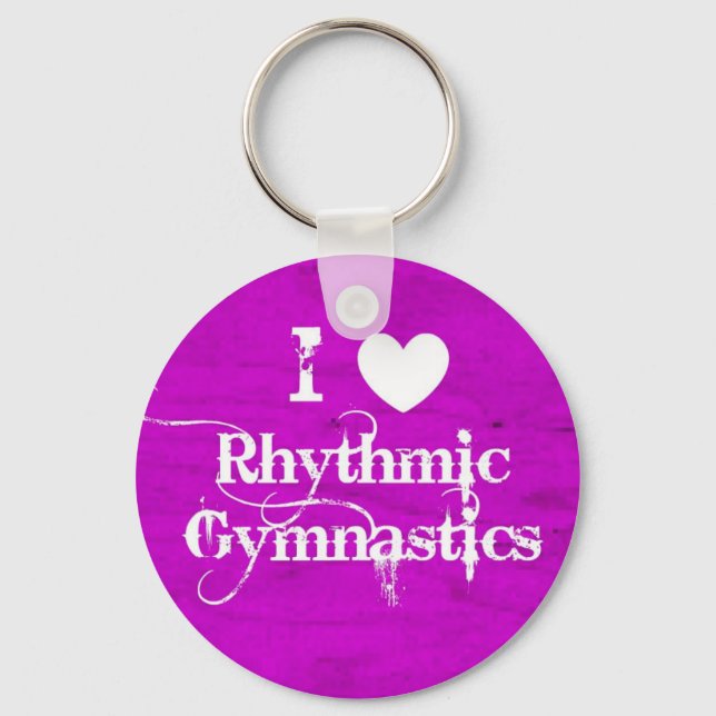 Rhythmic Gymnastics gifts and accessories Key Ring (Front)