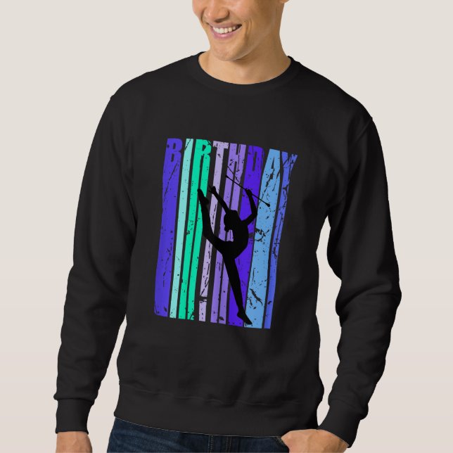 Rhythmic Gymnastics Girl Baton Twirler Teen Daught Sweatshirt (Front)
