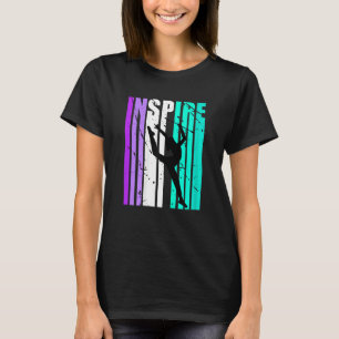 Rhythmic Gymnastics Inspire Baton Twirler Girls Wo T-Shirt