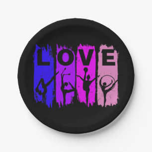Rhythmic Gymnastics Love Paper Plate