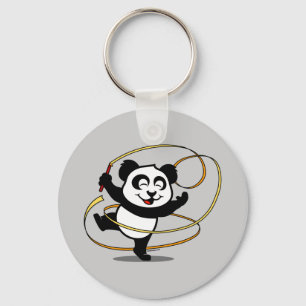 Rhythmic Gymnastics Panda Key Ring