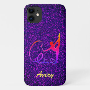 Rhythmic Gymnastics Purple Sparkle Case-Mate iPhone Case