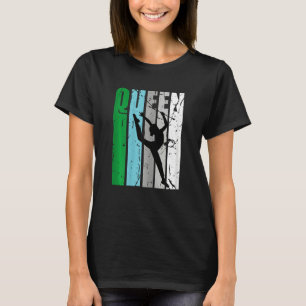Rhythmic Gymnastics Queen Retro Distressed Gymnast T-Shirt