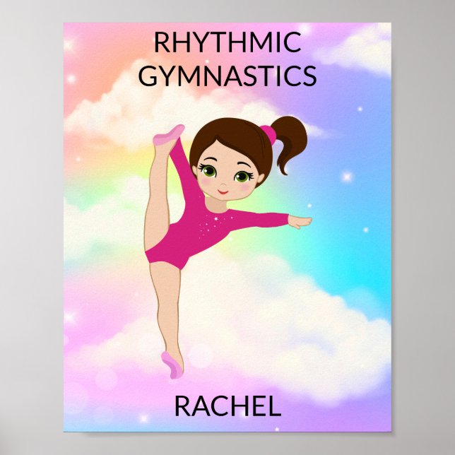 RHYTHMIC GYMNASTICS RAINBOW POSTER (Front)